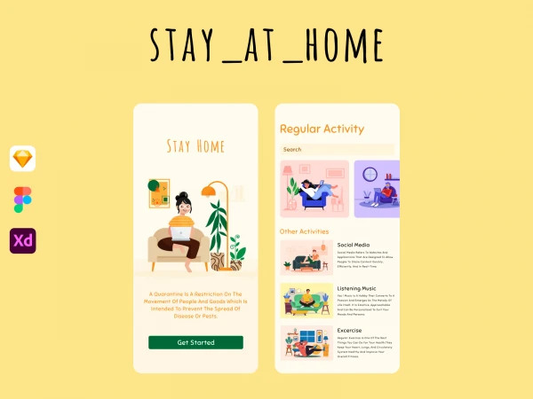 Stay Home  - Free template