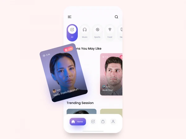 Streaming App UI  - Free template