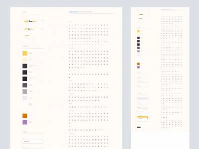 Sunrise Design System for Figma  - Free template
