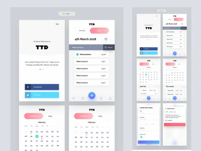 To Do List App Freebie  - Free template