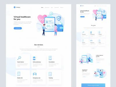 Trafalgar Landing Page for Figma  - Free template