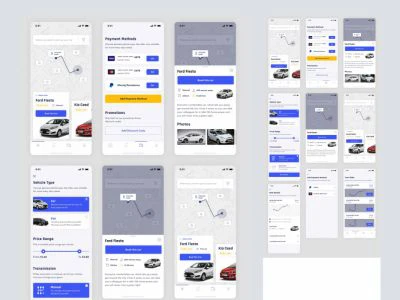 Vehirent UI Kit  - Free template