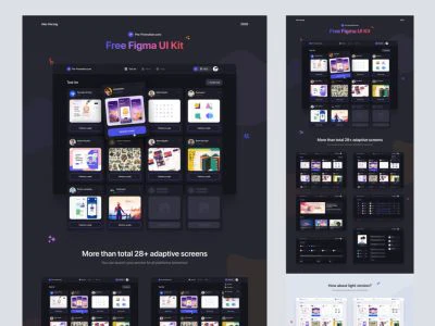 Web Service - Free UI Kit for Figma  - Free template