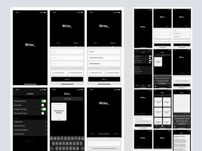 Write - Free UI Kit for Sketch and Adobe XD  - Free template