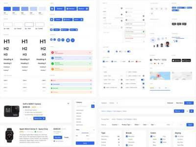E-commerce UI Kit  - Free template