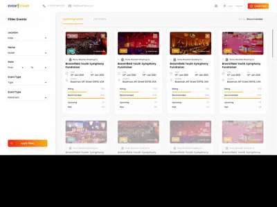 Event Management Portal  - Free template