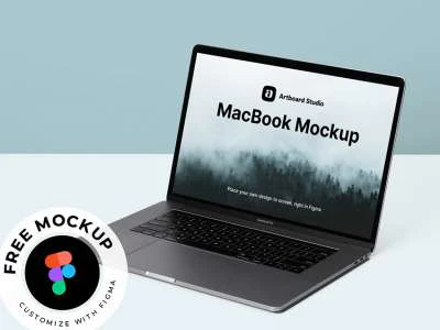 Figma MacBook Mockup  - Free template
