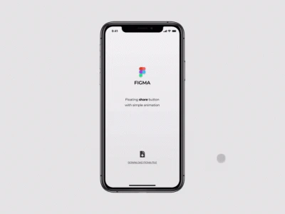 Floating Share Button  - Free template