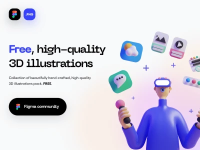 Bold Illustrations Set  - Free template