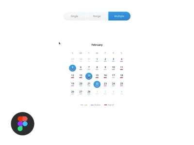 Calendar Component  - Free template