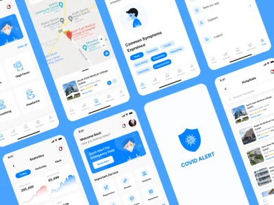 Covid Alert App  - Free template