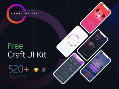Craft UI Kit  - Free template
