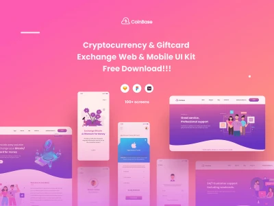 Crypto UI Kit  - Free template
