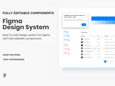 Design System Components  - Free template