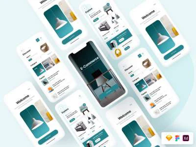 E-commerce UI Screens  - Free template