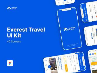 Everest Travel UI Kit  - Free template