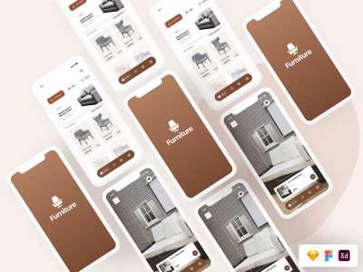 Furniture UI App  - Free template