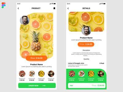 Grocery App  - Free template