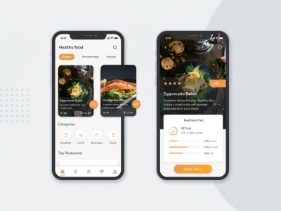 Healthy Food Order  - Free template