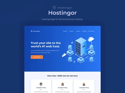 Hosting Website Template  - Free template