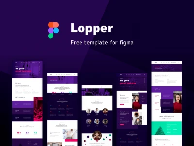 Lopper Website Template  - Free template