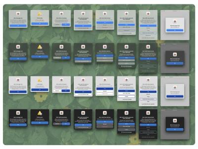macOS Big Sur Windows and Alerts  - Free template