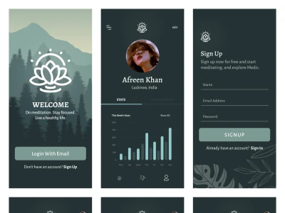 Medic Free Meditation App  - Free template