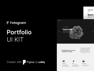 Minimal Portfolio UI Kit  - Free template