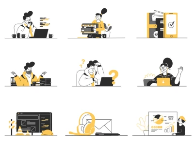 Multipurpose Illustrations  - Free template