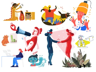 Multipurpose Illustrations (+1100)  - Free template