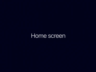New Home Screen for iOS  - Free template