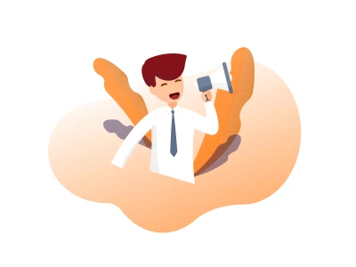 Orange Illustrations  - Free template