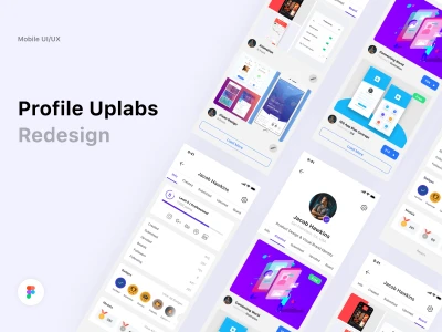 Profile Uplabs Redesign  - Free template
