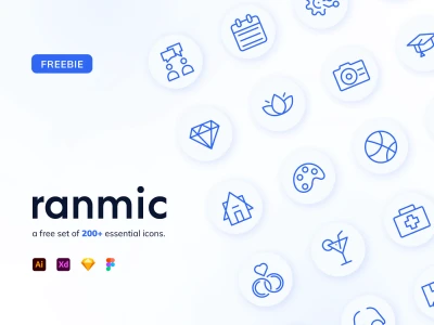 Random Miscellaneous Icons  - Free template