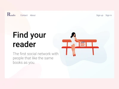 Reader Illustration  - Free template
