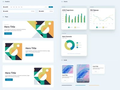 Revkit Design System UI Kit  - Free template