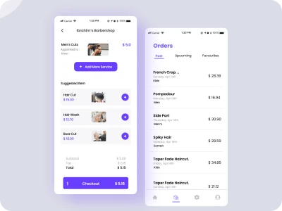 Salon App Orders  - Free template