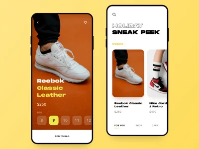 Seakers Marketplace App  - Free template