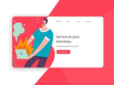 Service Illustration  - Free template