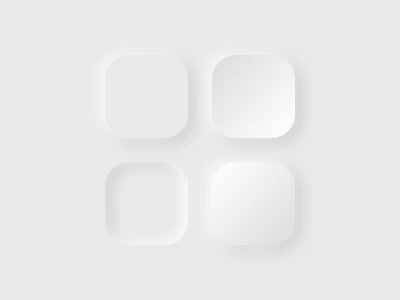 Shadows Neumorphism  - Free template