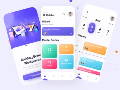 Task Manager Mobile App  - Free template