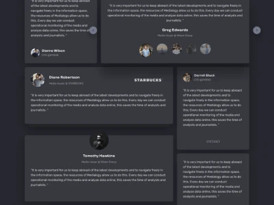 Testimonials Template & Animation  - Free template