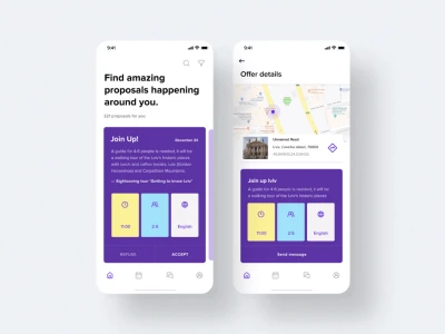 Travel Map App  - Free template