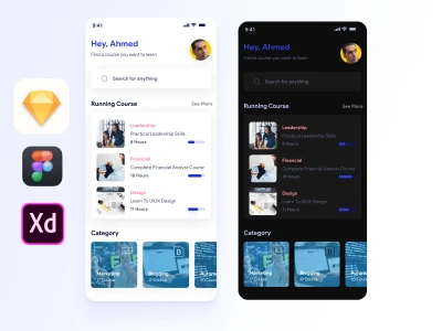 Webinar Cources App  - Free template