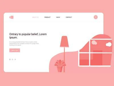 Window Login Illustration  - Free template