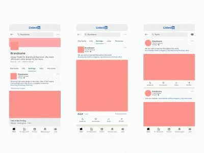 Free LinkedIn Mockups  - Free template
