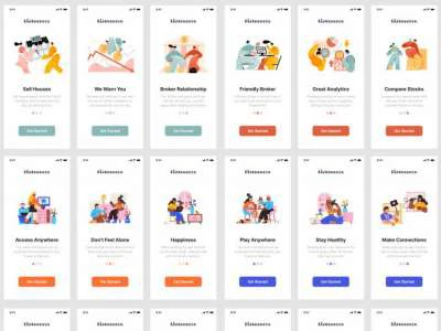 Full On Boarding App  - Free template