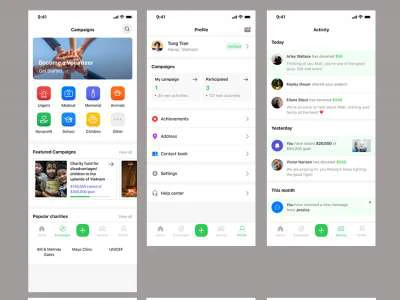 Fundria  UI/UX Design  - Free template