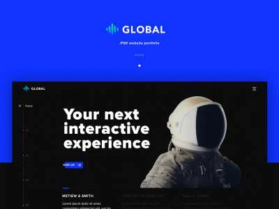 Global Website Portfolio Free  - Free template