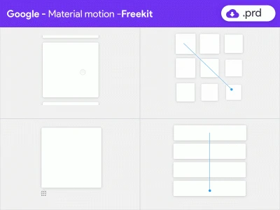 Google Material Motion Kit 2  - Free template